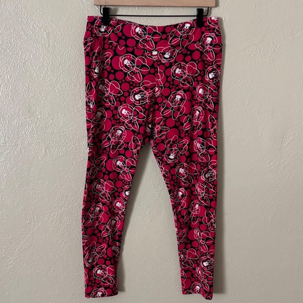 Disney Minnie Mouse Leggings LulaRoe Tall & Curvy Pink
